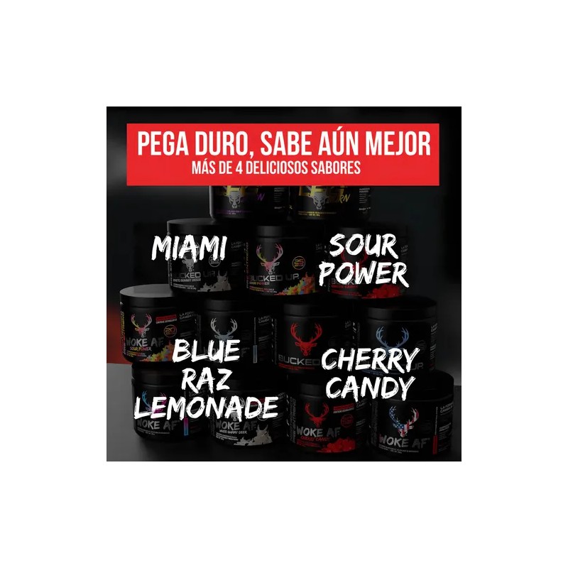 Woke Af Pre Entreno Estimulante Beta Alanina Cherry Candy Cherry
