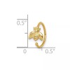 Unbranded 6.42mm 14K Yellow Gold 18 Gauge Bumble Bee Nose