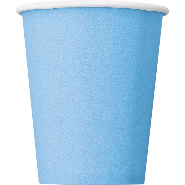9oz Light Blue Paper Cups, 8ct