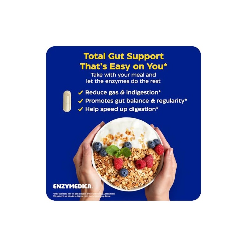 Enzymedica - Digest Basic + Probiotics, Essential Digestive Enzymes with