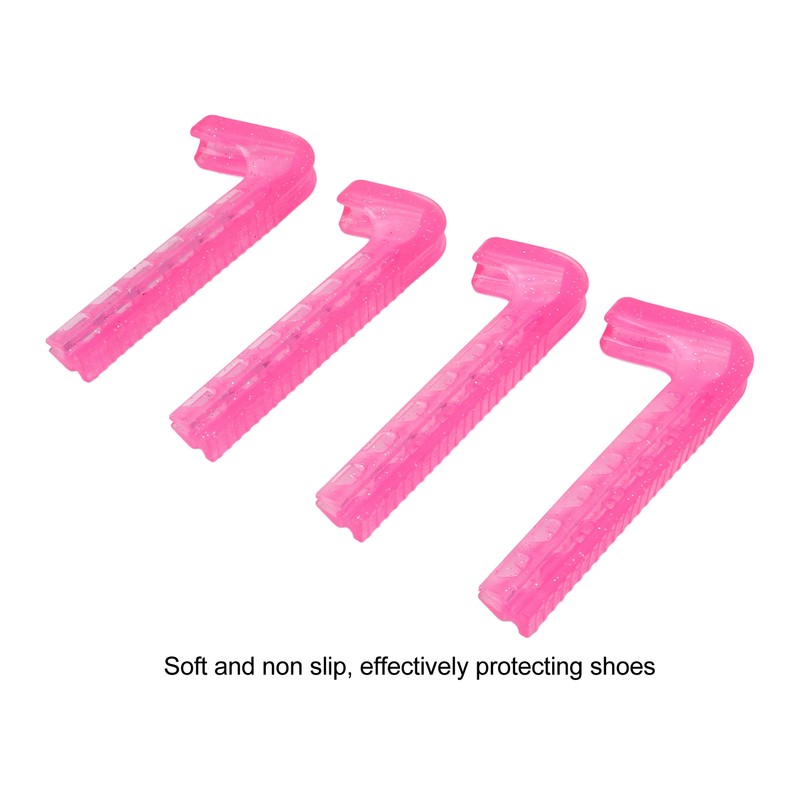 4pcs Ice Skate Guards Antiskid Soft Plastic Adjustable Hockey Skate