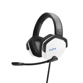 Energy Sistem Gaming Headset ESG 3 White Thunder (Gamer Headphones Deep Bass, Cloth Ear Pads, Crystal Clear Sound) - White