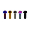 RISON-Titanium Pack of 5 Titanium Bicycle Stem Screws M5, Bicycle