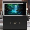 Cave Aquarium Background Underwater Cave with Light Beam Tranquil Stream