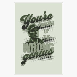 Leyland Designs Stargate SG1 | Colonel Jack Oneill | Quotes by Famous People | Youre Barking Up The Wrong Genius Bumper Sticker Window Water Bottle Decal 5""