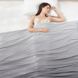 Elegear Cooling Comforter King Absorbs Body Heat to Keep Cool, Double-Sided Cooling Blanket for Hot Sleepers Arc-Chill Cool Fabric Q-Max>0.5, Lightweight Summer Comforter Cold Blanket, Gradient Gray