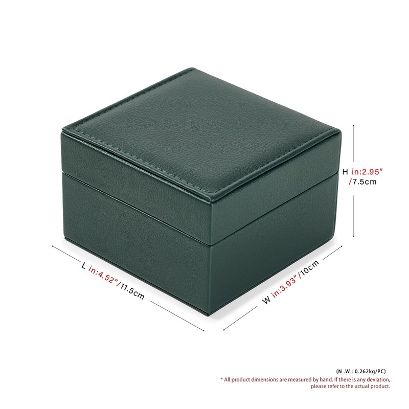 Oirlv H17308 Watch Case, PU Leather, Mini Portable, Watch Storage