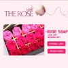 Jzhen Rose Flower Scented Soaps in Gift Box Wedding Red