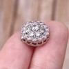 OVERTOYOU Decorative Button, 5Pcs 12mm Crystal for Rhinestone Flower Round