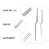 GRIRIW 2pcs Stainless Steel Cooking Tweezers for Precision Plating Fish