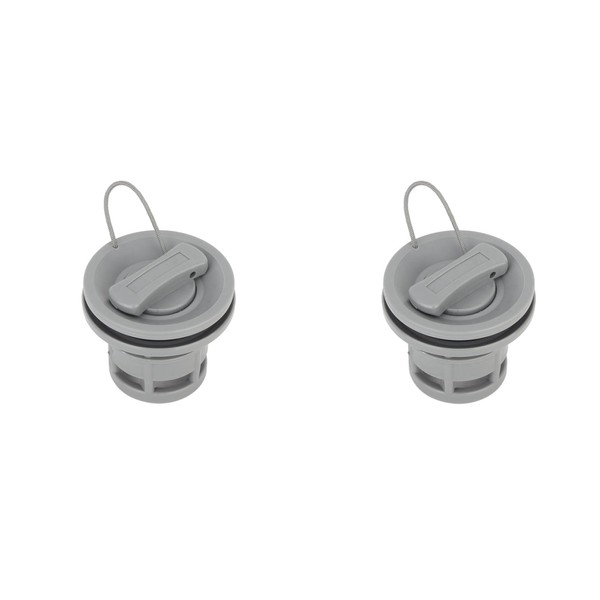 Luqeeg 2 Pcs Inflatable Boat Air Valves, Double Seal Boat