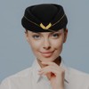 Unomor Women’S Airline Stewardess Beret Hat - Attendant Cap in