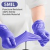 SUKKI Nitrile Disposable Gloves 5Mil,100 Pcs Heavy-Duty Exam Gloves, Latex-Free