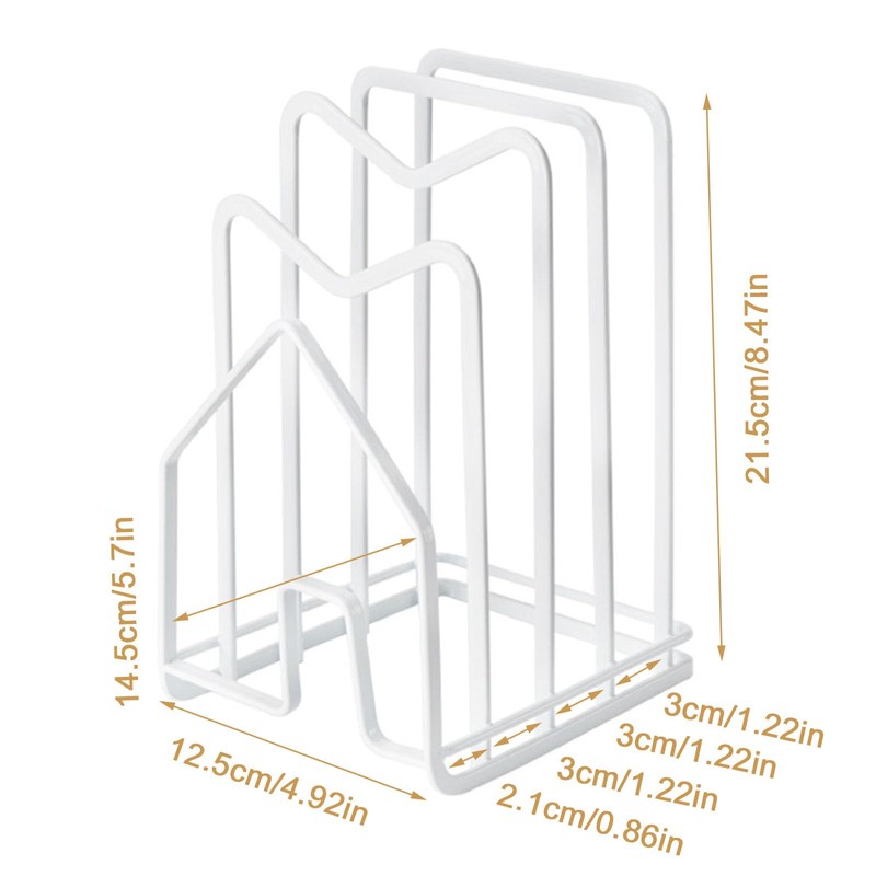 SUNFICON Cutting Board Rack Chopping Board Organizer Pot Pan Lids
