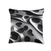 Cheetah animal print gray and black pattern Throw Pillow
