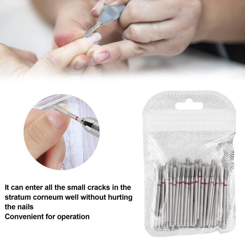 50pcs Professional Nail Polishing Grinding Head Nail Drill Bits Manicure