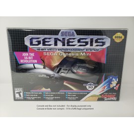 RNR 1PCS BOX PROTECTOR FOR SEGA GENESIS MINI CLASSIC CLEAR PLASTIC CASE