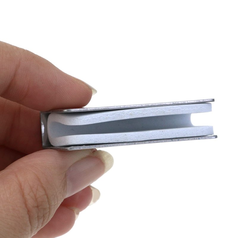 UTALIND 4 Pack Glass Clip Silver Strikes Plate Magnetic Rectangular