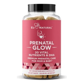 Glow Vitaminas Prenatales Para Mamá Y Bebé Con Dha Sabor Vainilla