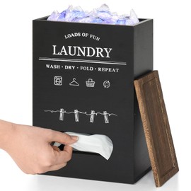 Magnetic Lint Bin for Laundry Room, Dryer Sheet Holder and Laundry Pods Container, Lint Bin for Laundry Room Magnetic, dryer sheet container/dryer ball holder for laundry room organization and storage