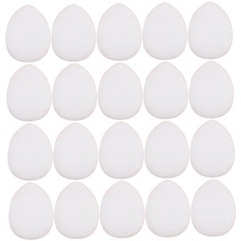 FRCOLOR 20pcs Mini Makeup Puff Sponge for Face Powder Wet Dry Use Velour Powder Puff Set for Foundation Blusher Concealer Highlighter Compact Makeup Tools