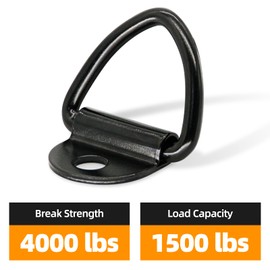 KOPKIO 12 PCS V Ring Tie Down Anchors 2" Diameter Steel Tie Down V-Ring Bolt On Trailer Anchor for Trailer, Cargo, Truck, Warehouse, Boat