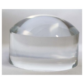 MAXIMIZE 2" (5 cm) 4X Paper Weight Style Desktop Magnifier | Elegant Dome Design | Smooth Gliding for Easy Reading | Stylish Desk Accessory & Paperweight | Ideal for Daily Use & Collectors