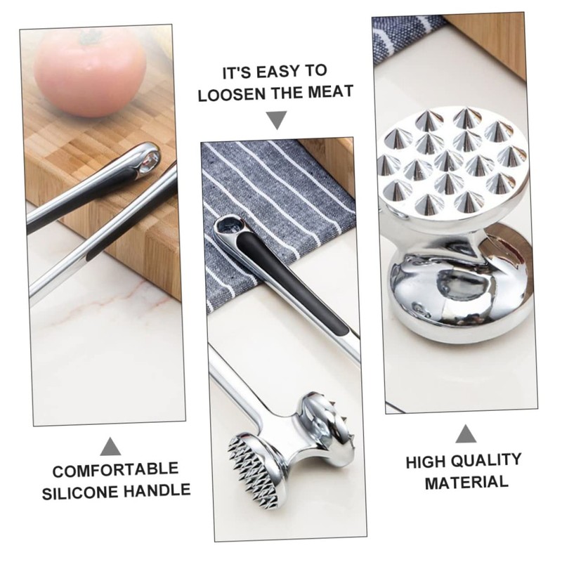 Ciieeo Beef Tenderizer Hammer Dual Sided Kitchen Mallet with Nails