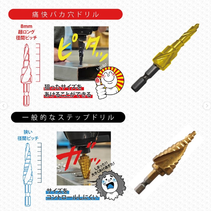 Kawashima Manufacturing Exciting! Stupid Hole Drill EBK-414 Drill Specialized for