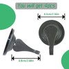 DRHYO 4Pack Heart Shape Suction Hooks, Vacuum Suction Cup Hooks,