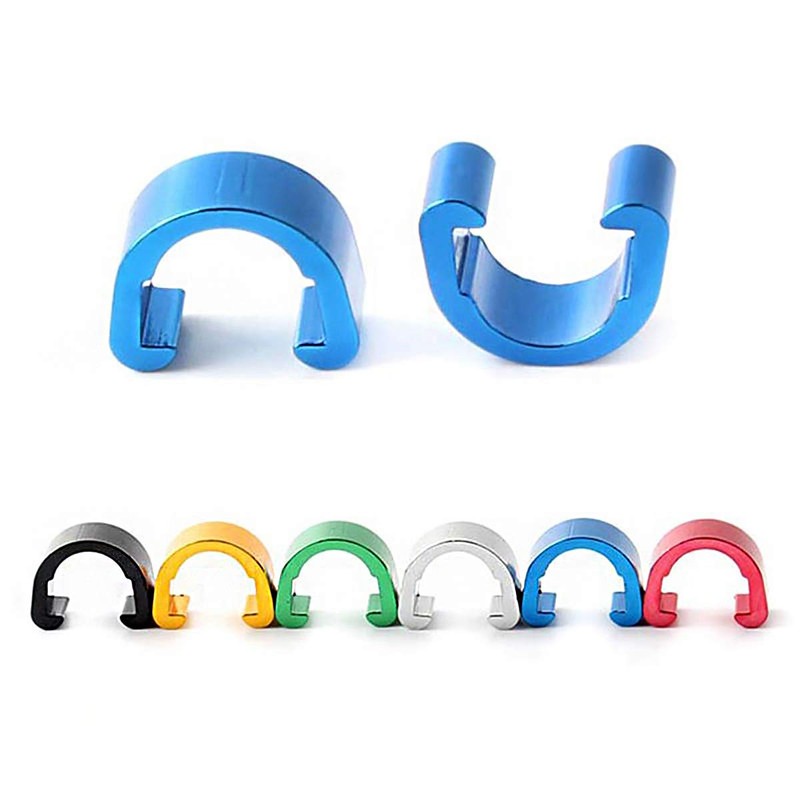 10 Pcs Bicycle Brake Line Clip C-Clips Buckle Hose Aluminium