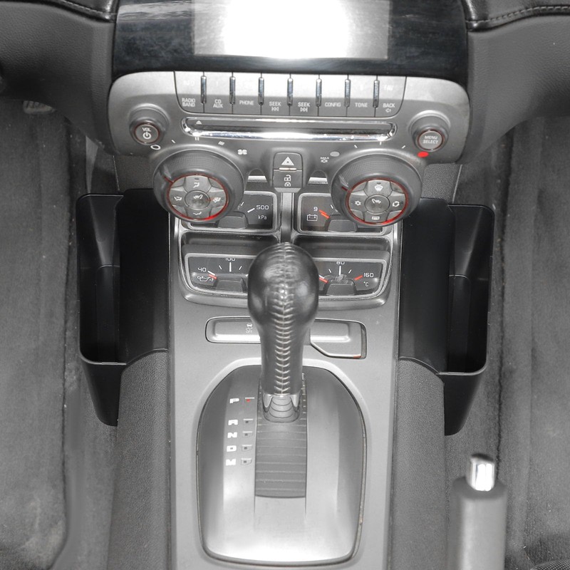 SQQP Gear Shifter Console Side Storage Box Compatible with 2010-2015