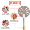 Chef Pomodoro Mini Pizza Turning Peel with Aluminum Handle for