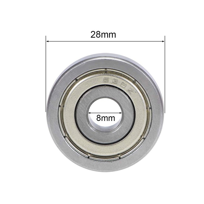 sourcing map 638ZZ Deep Groove Ball Bearings Z2 8mm X