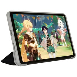 AIJAKO Case for ALLDOCUBE iPlay 60 Mini Pro Tablet 8.4 inch, Ultra Slim PU Leather Folding Protective Cover Case with Auto Wake/Sleep Trifold Stand Soft TPU Back Shell, Black