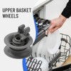 4Pcs 611666 Dishwasher Upper Rack Roller For Bosch, For Siemens,