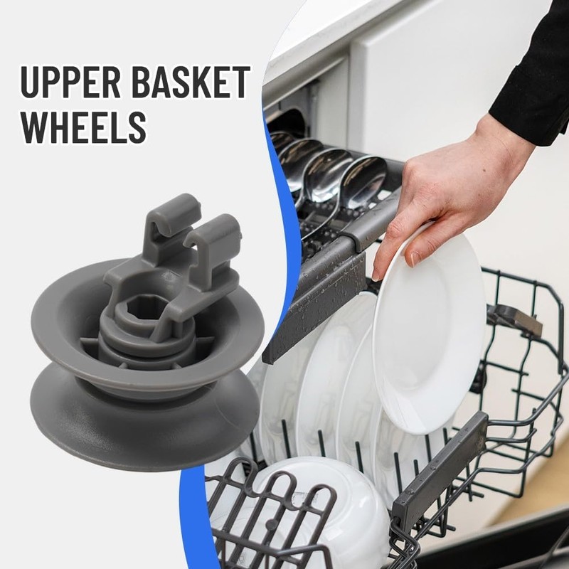 4Pcs 611666 Dishwasher Upper Rack Roller For Bosch, For Siemens,