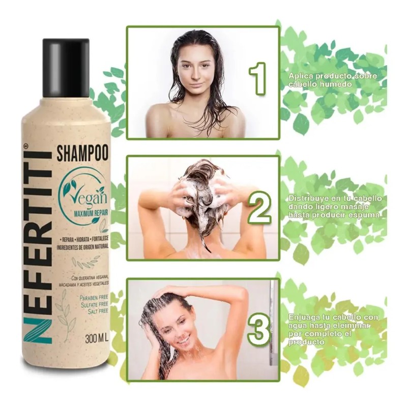 Kit Shampoo + Acondicionador Sin Sulfato Sin Parabenos Vegan