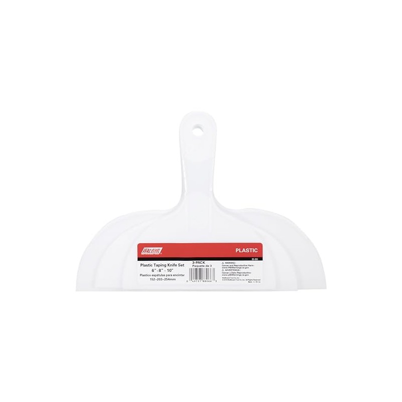 Wal-Board Tools 88-066 Plastic Taping Knife Set, 6-8-10 in. (3
