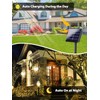 4 Pack Total 800 LED Solar Christmas Lights Outdoor, Solar