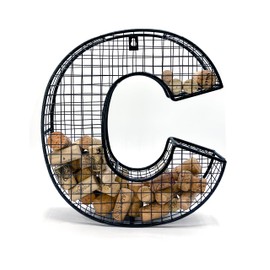Oeno Wine Cork Holder Metal Display Collector Full Alphabet Display Letters & More (C)