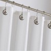 12 Pcs Decorative Celestial Moon Stars Shower Curtain Hooks Rings,