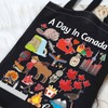 G2TUP Canada Travel Canvas Tote Bag Canada Shoulder Bag For