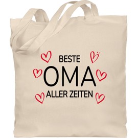 Shirtracer - Cotton Bag - Best Grandma of All Time | Gift Grandma Birthday Gift | Gifts for Grandma Birthday, 1 natural white