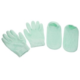 NOLITOY 1 Set Gel Moisturizing Gloves Moisturizing Socks Womens Socks Womens Gloves for Women Lotion Moisturizing Gloves Moisturizing Gloves for Female Green Yarn