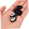 SHINEOFI 20pcs Black Sewing Buttons - Metal Shank Fabric Covered