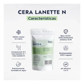Cera Lanette N Auto-emulsionante Natural O/w Cremas 250g