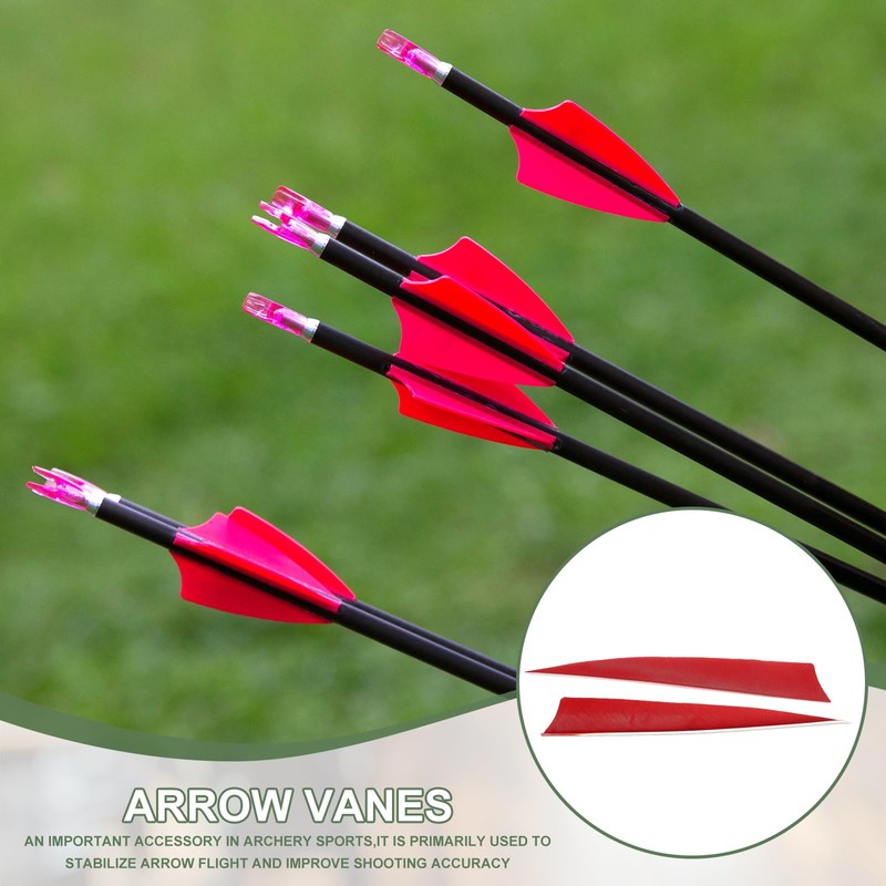 YELARXI Arrow Vanes Turkey Archery Arrows Feather Fletching, 4 Inch