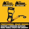 DEWALT DXBC10000C Black/Yellow 2" x 30' Ratchet Tie Down Strap