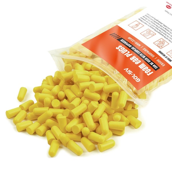 GOL-SIV GOL-SIV Ear Plugs - Noise Reduction Disposable Earplugs for